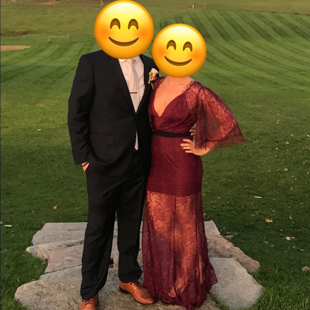 Merlot colored dress from Vici
